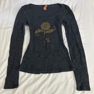 2000s discontinued Lucy Activewear long sleeve top